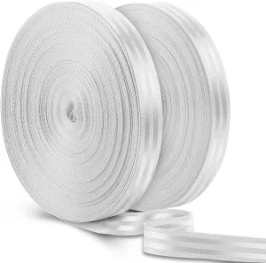2 Rolls 98 Yards Nylon Webbing Strap 1 Inch Heavy Duty Webbing Roll Flat Climbing Webbing for Indoor Outdoor Gear Crafting DIY Repairing Belt Camping Hiking Sports