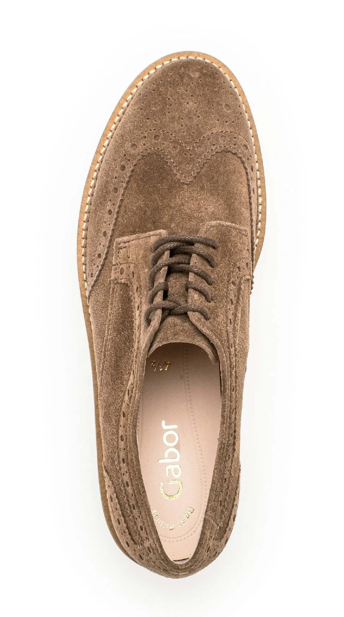 '35.244.14' women's lace-up derby shoe - brown