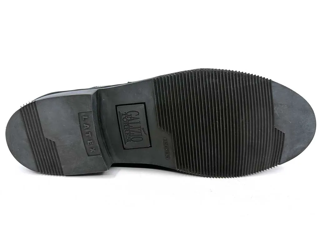 Alexander Black Men's Lace-Up Leather Shoes