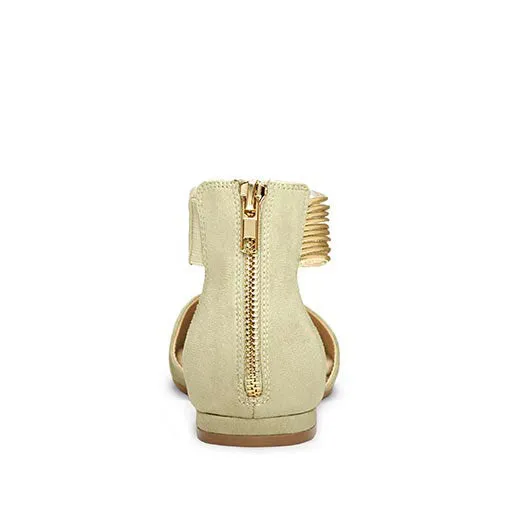 Ankle Girl Aerosoles Excellent aftercare Combo Ballet Dipped Flats Timely resolution Green Next Straps Door Metallic