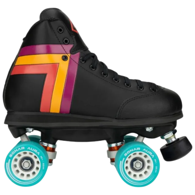 Antik Skates - Black Skyhawk Indoor - Roller Skate Set