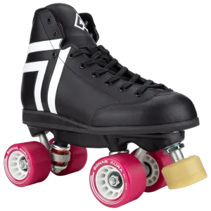 Antik Skates - Black / White Skyhawk Indoor - Roller Skate Set