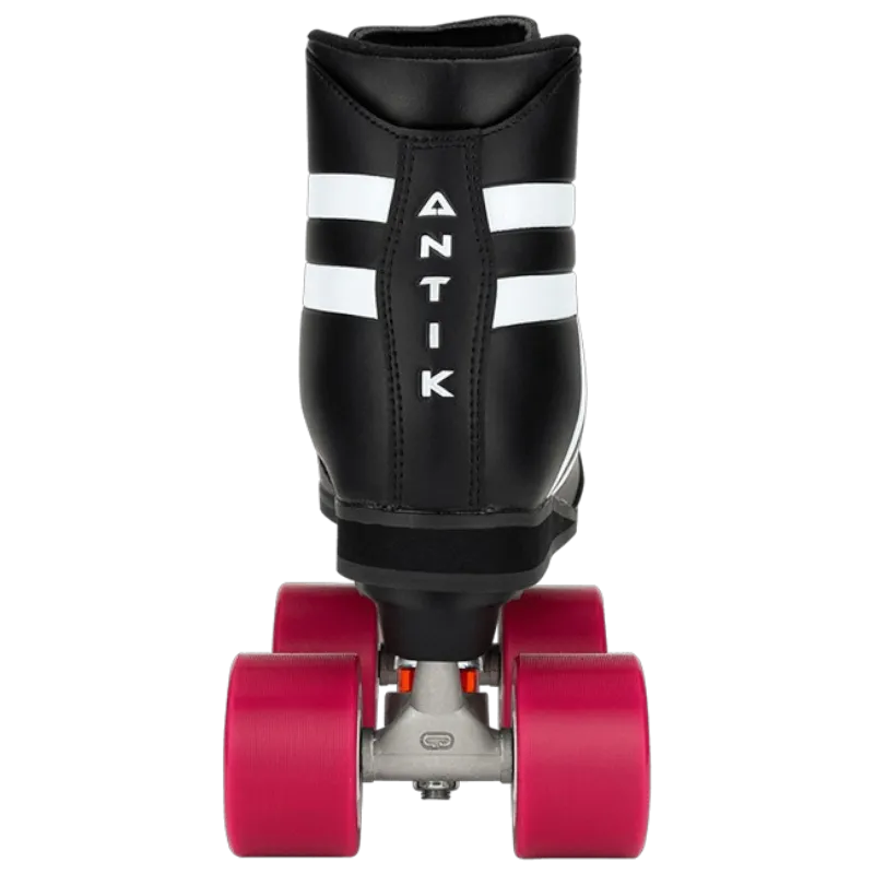 Antik Skates - Black / White Skyhawk Indoor - Roller Skate Set