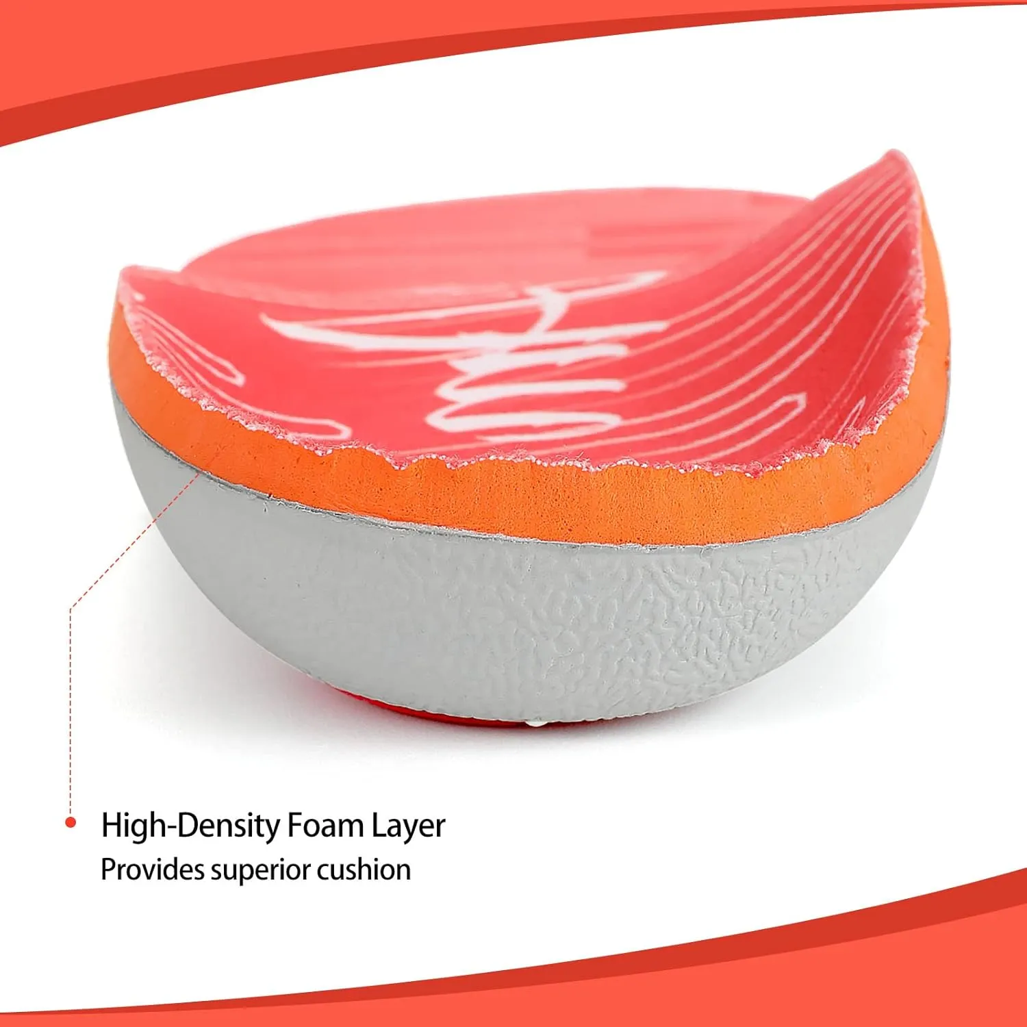 Arch Support Inserts for Plantar Fasciitis Relief Insoles for Men Women Orthotics of Flat Feet High Arch Heel Pain Relief Shoe Inserts (Men 4-4.5 | Women 6-6.5, Red)