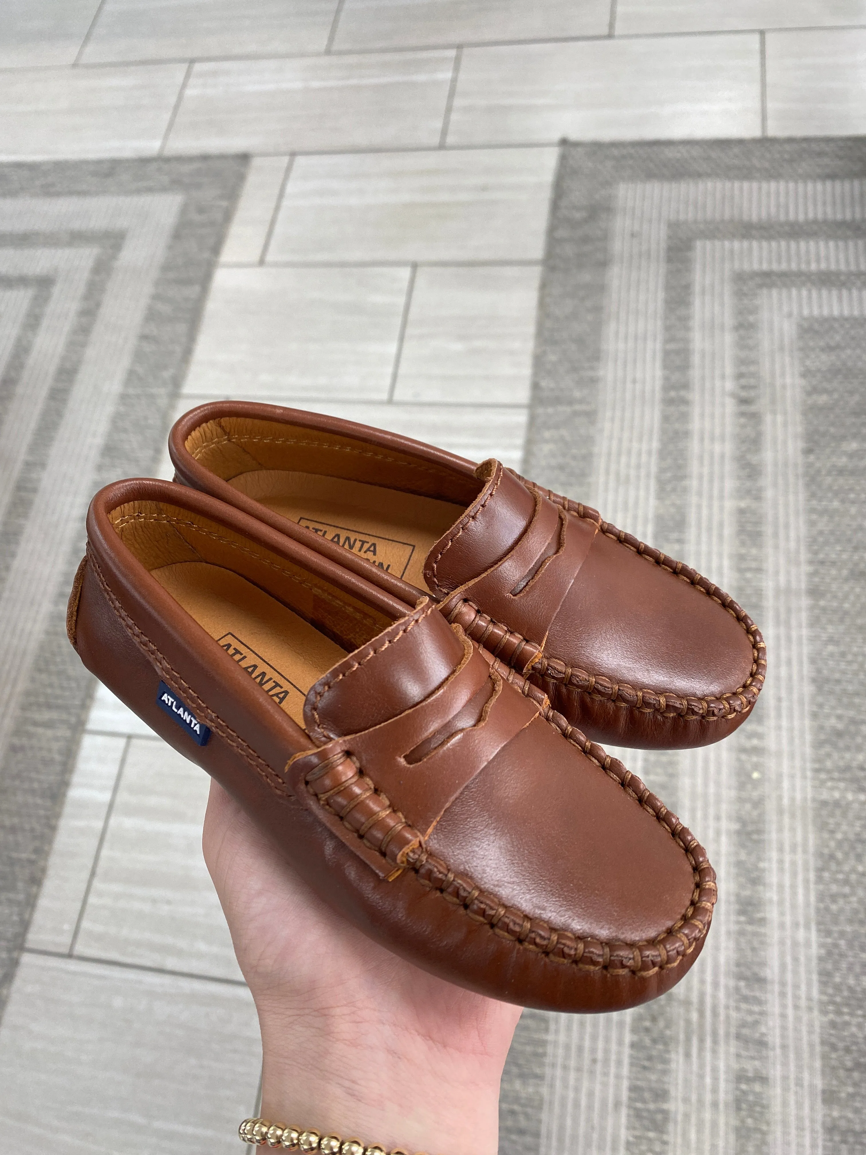 Atlanta Mocassin Camel Antik Penny Driver