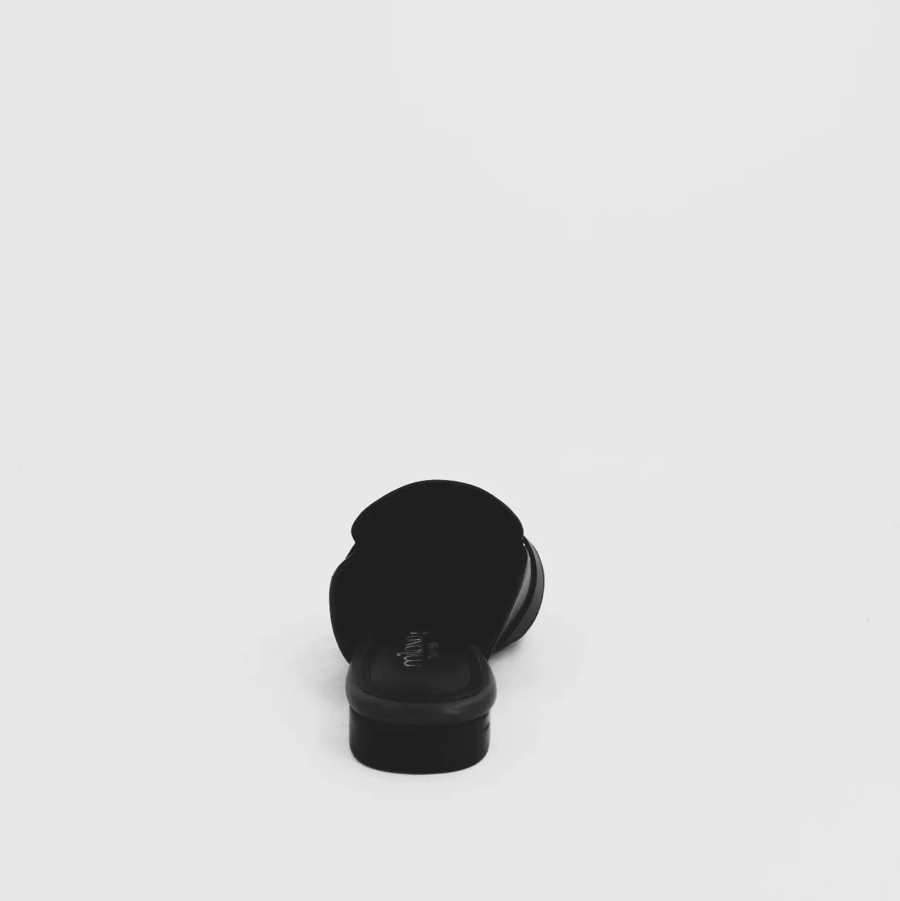 AZEAA MULE LEATHER - BLACK
