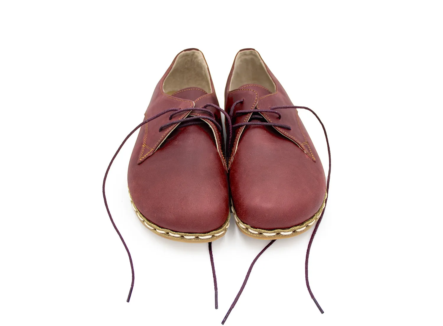 Barefoot Derby Shoes Burgundy