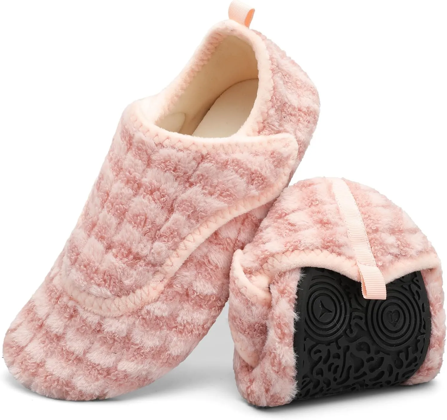 BARERUN Slippers for Women Men Wide House Diabetic Shoes for Women Men Warm Arthritis Edema Swollen Neuropathy Socks Slip on Adjustable Fuzzy Comfy Soft Womens Mens Bedroom Sliipers