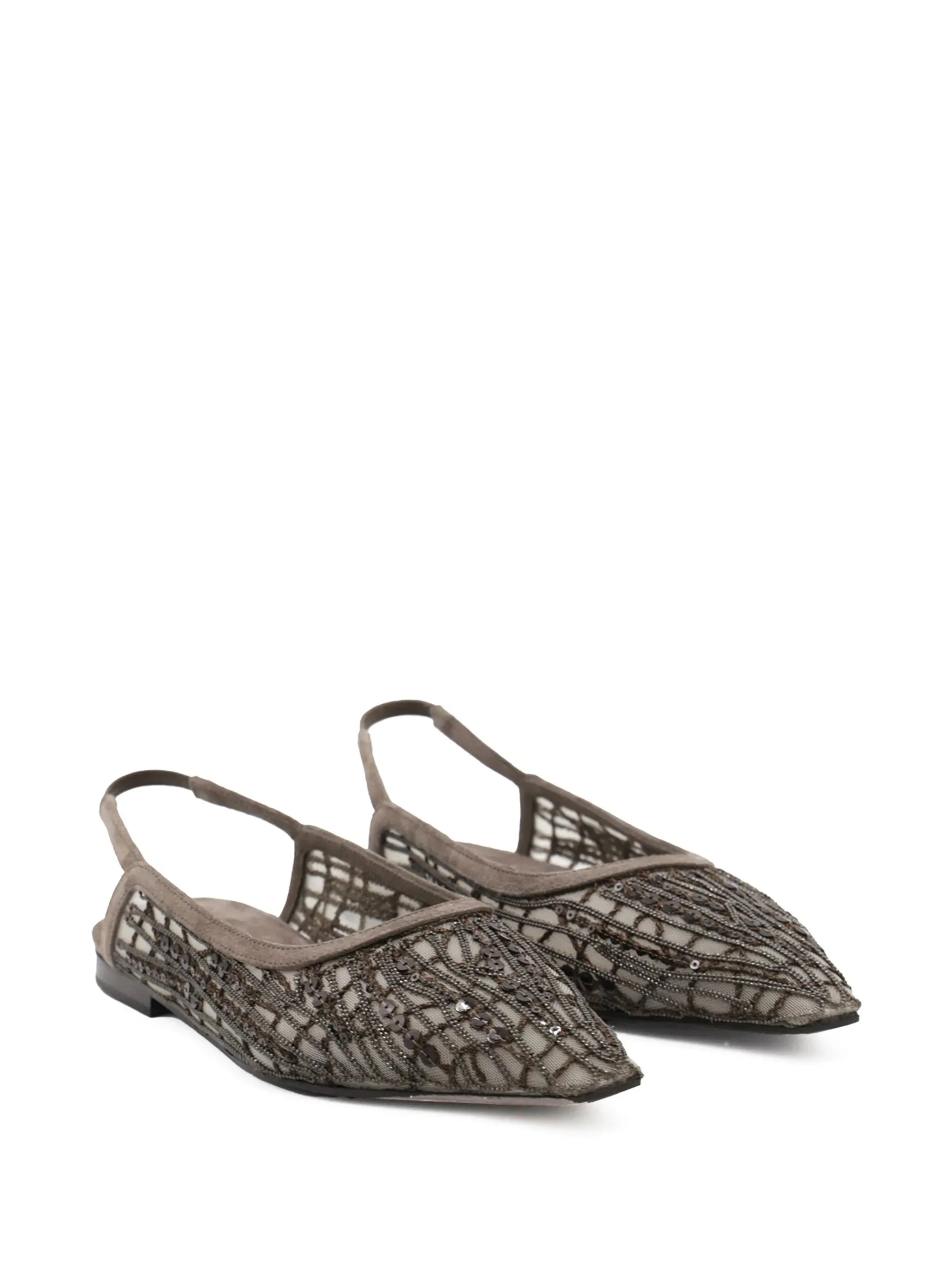 Beaded Ballerina Pumps