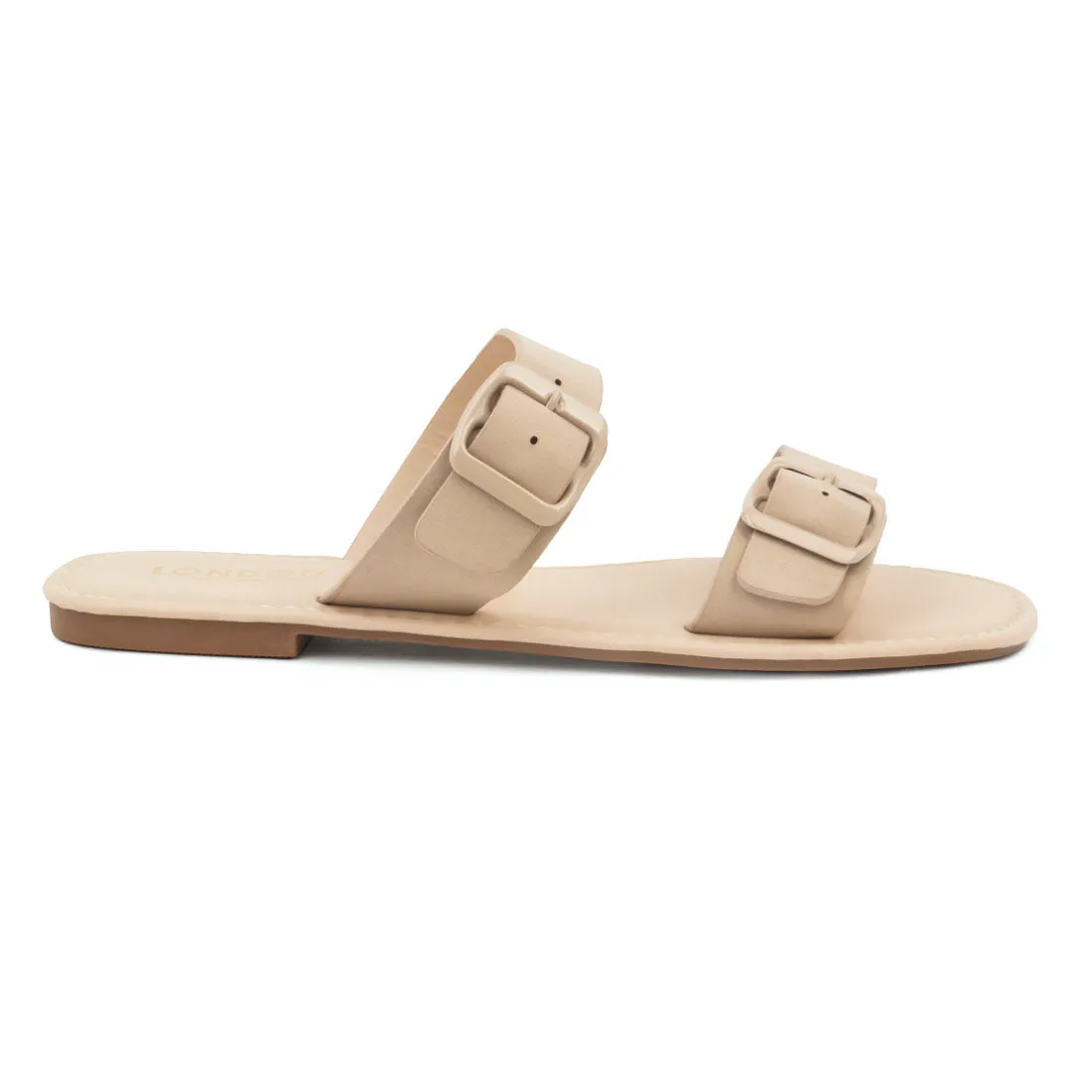 Beige Slip-On with two straps