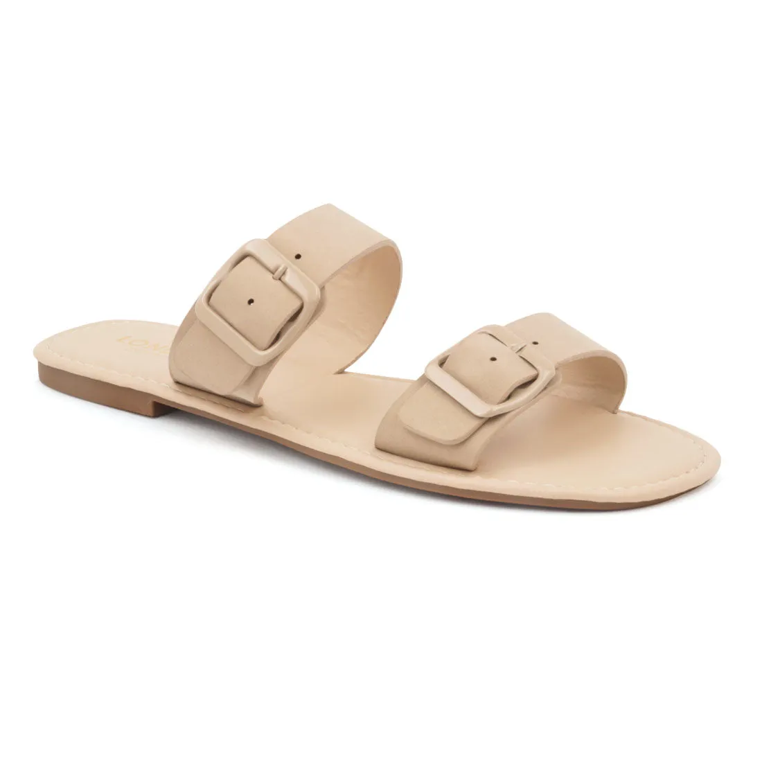 Beige Slip-On with two straps
