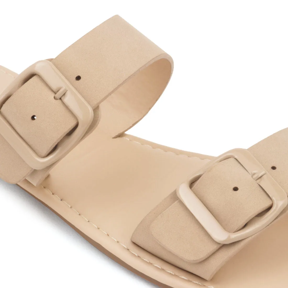 Beige Slip-On with two straps