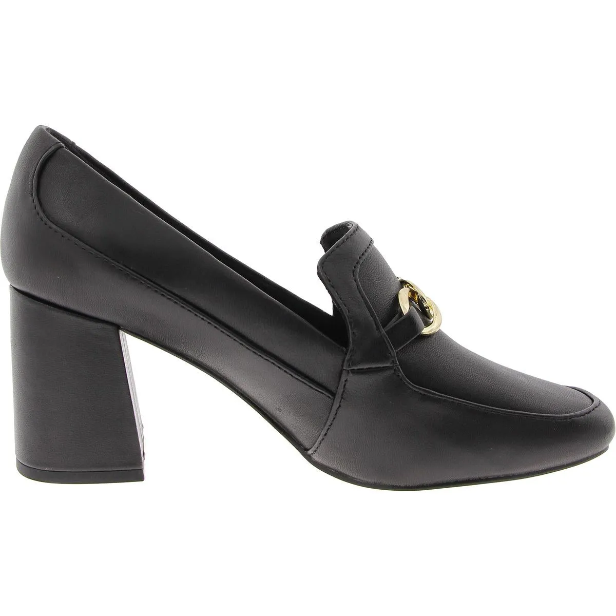 Bella Vita Womens Embellished Leather Loafer Heels