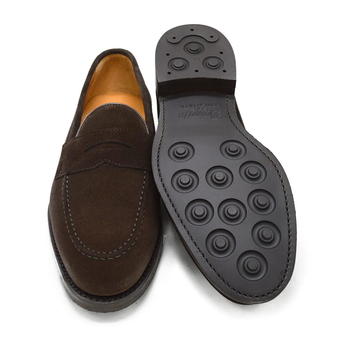 Berwick 1707 Penny Loafer (9628) Dark Brown Suede (Dainite)