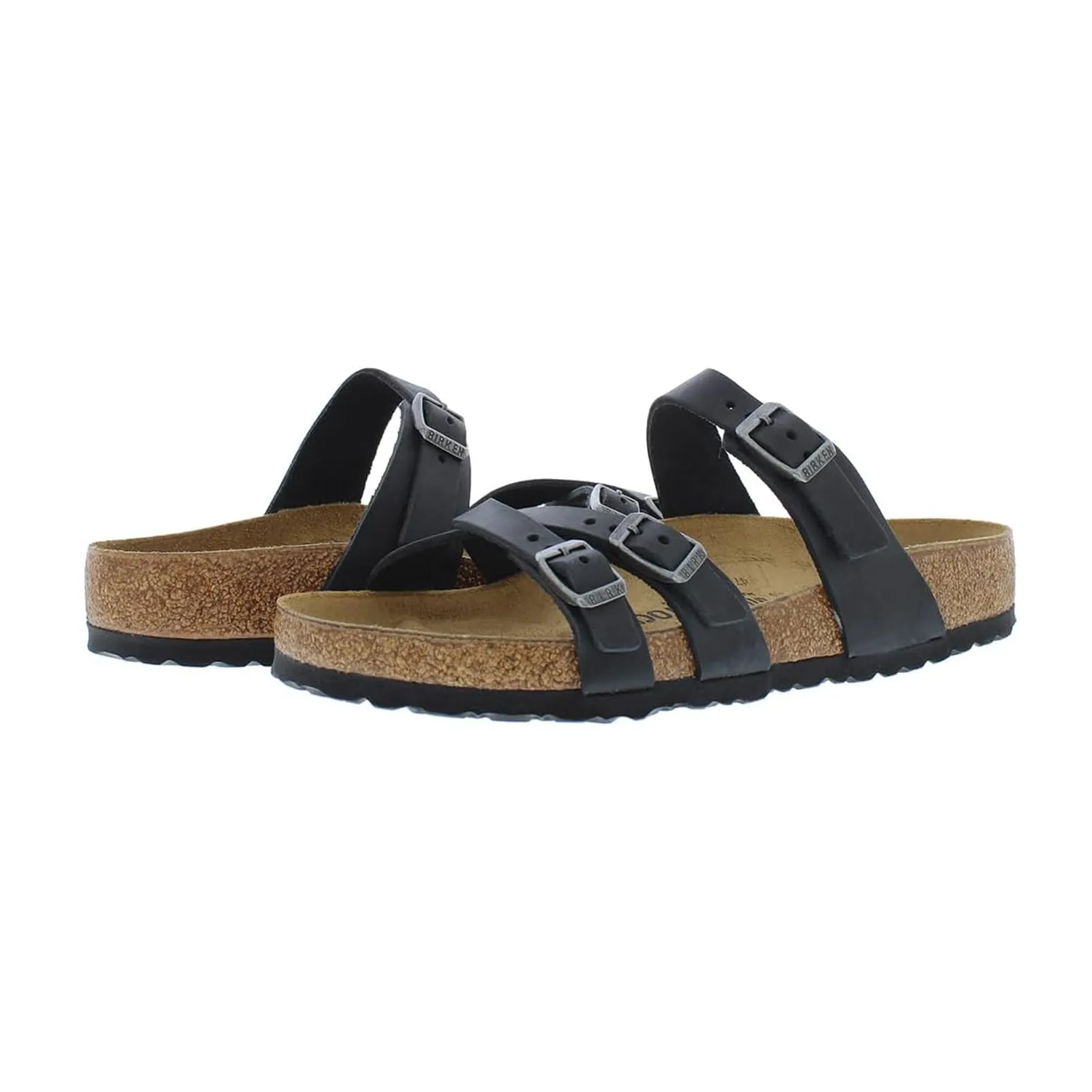 Birkenstock Franca Oiled Leather Unisex Slides Sandals
