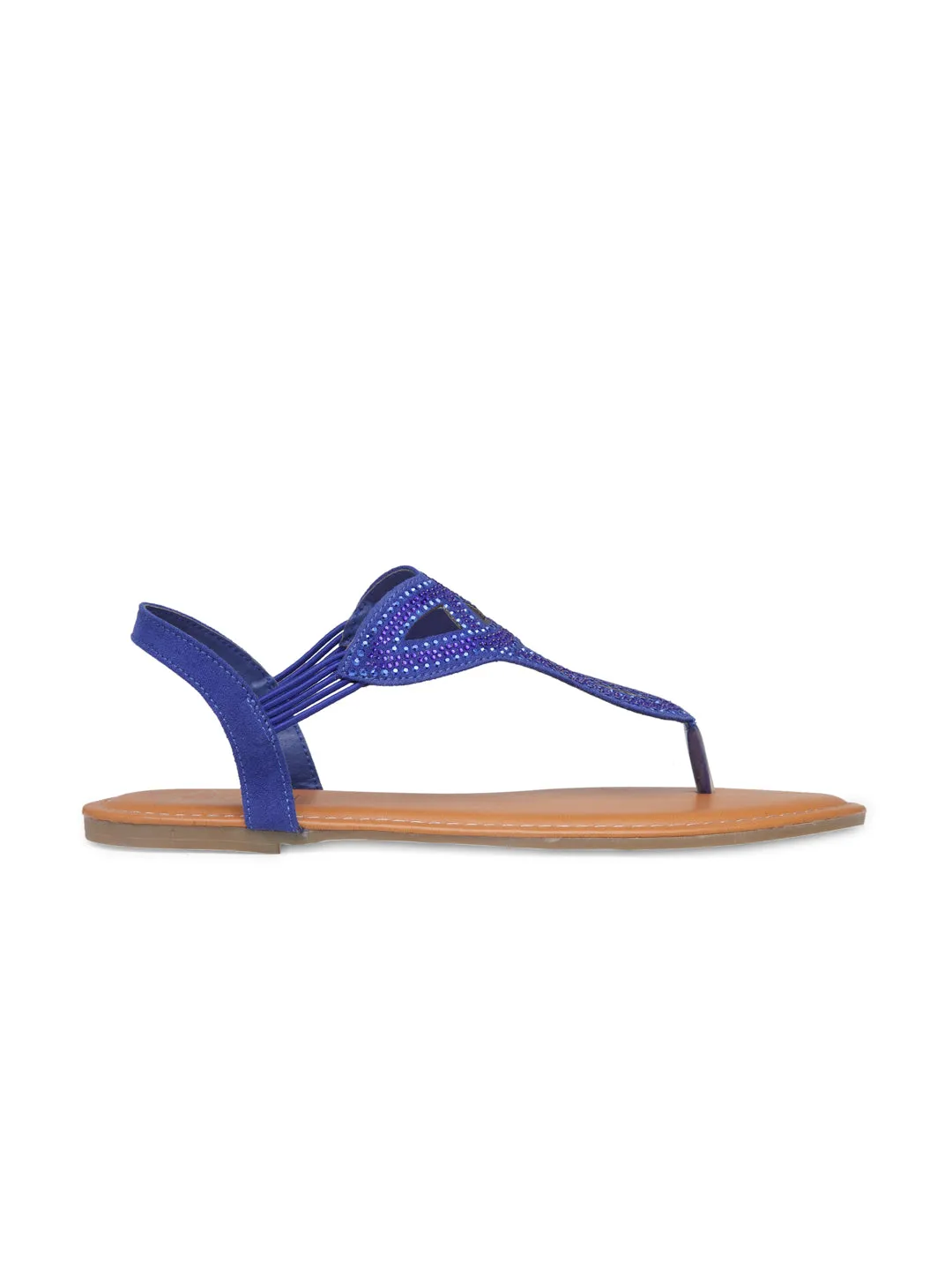 Blue Flat Sandals