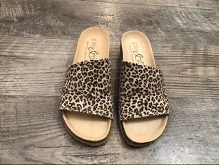 Bos & Co Lux Slip On Cork Sandal