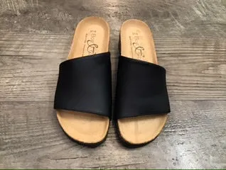 Bos & Co Lux Slip On Cork Sandal