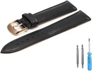 Brown Leather Bracelet With Rose Gold Clasp Bracelet 18mm 20mm watch band 22mm watch Strap For All watch