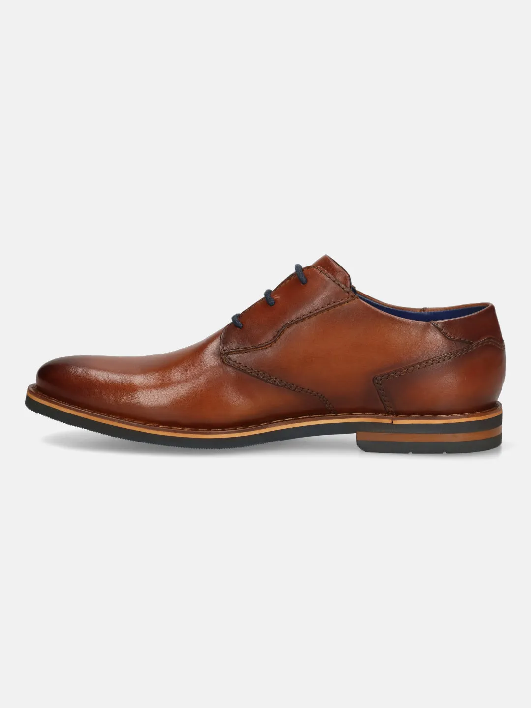 bugatti Cognac Premium Leather Derby shoes