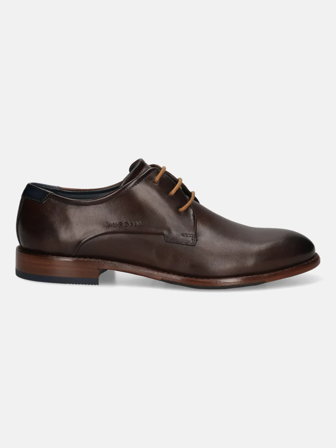 bugatti Dark Brown Premium Leather Derby shoes
