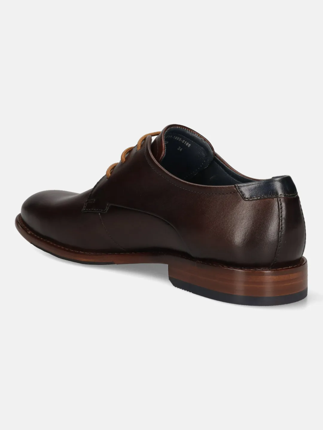 bugatti Dark Brown Premium Leather Derby shoes