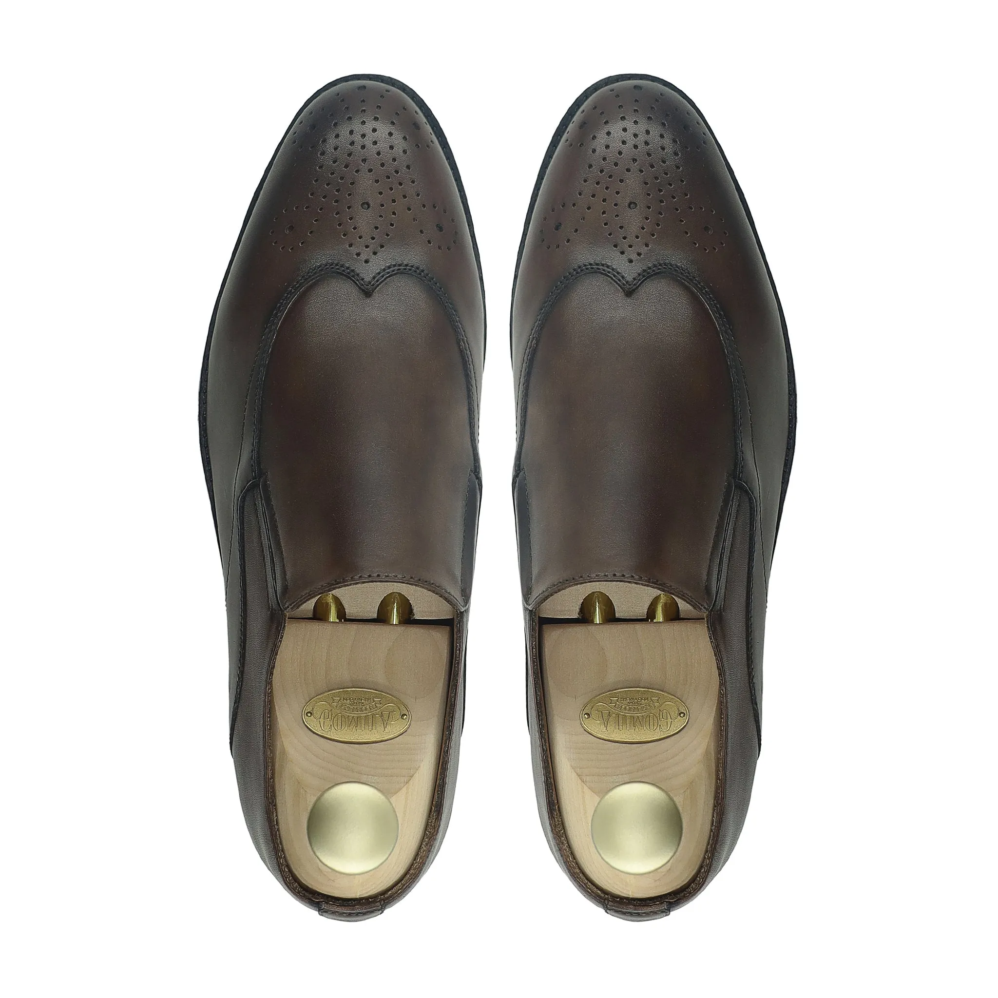 Cannie - Men's Dark Brown Calf Leather Loafer