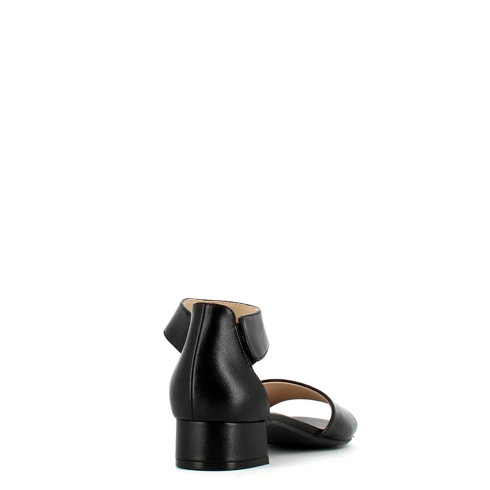 Caprice Ankle Strap Sandal Black
