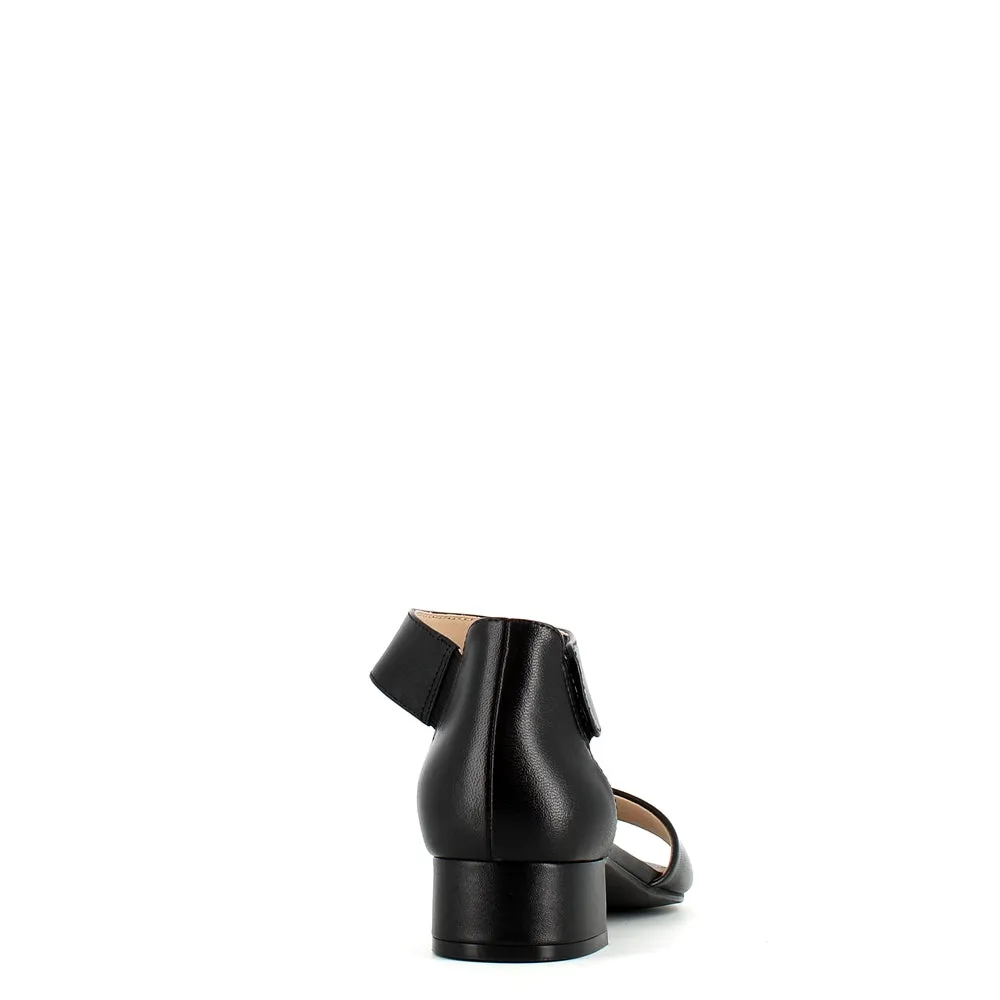 Caprice Ankle Strap Sandal Black