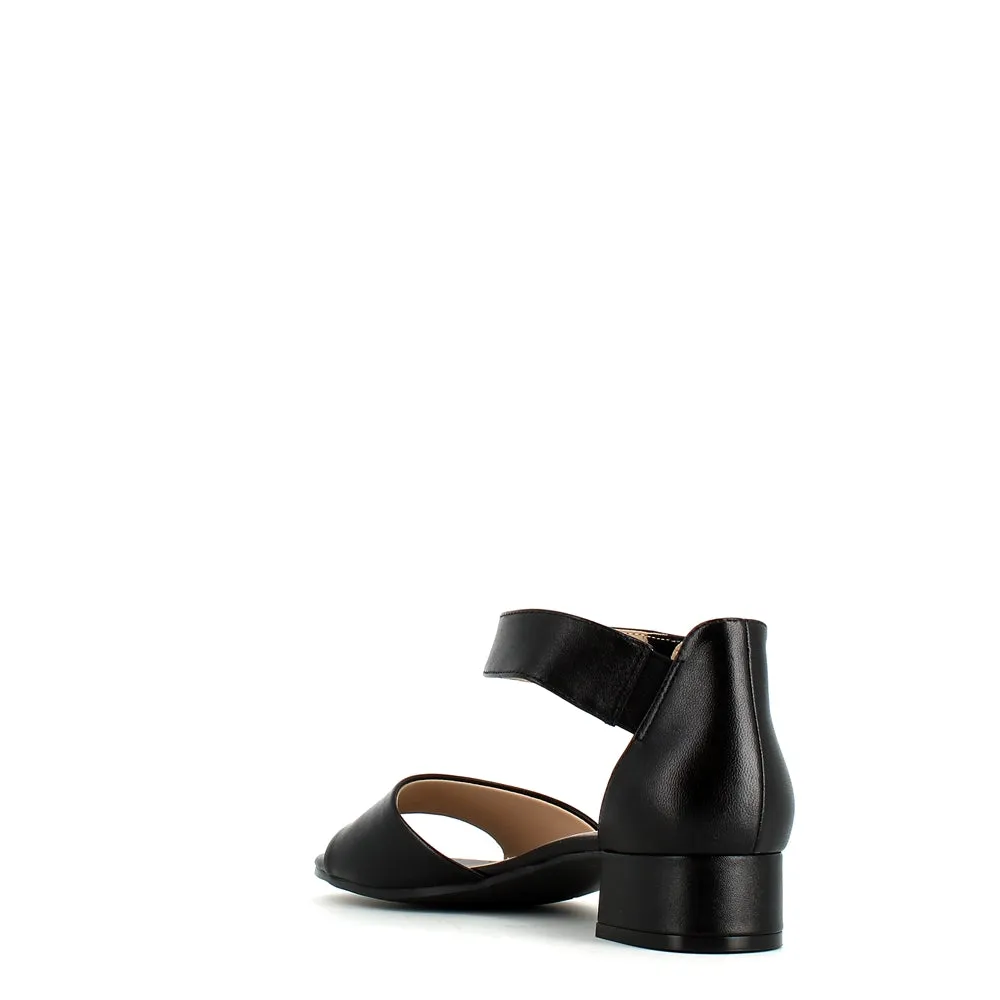 Caprice Ankle Strap Sandal Black