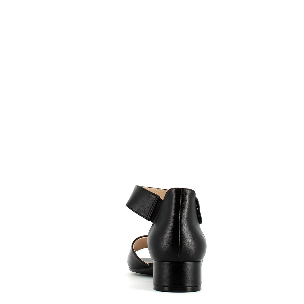Caprice Ankle Strap Sandal Black
