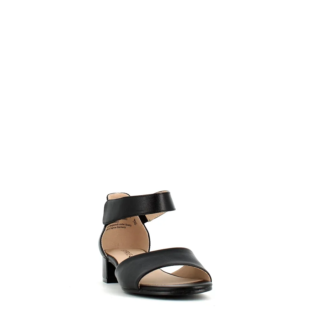 Caprice Ankle Strap Sandal Black