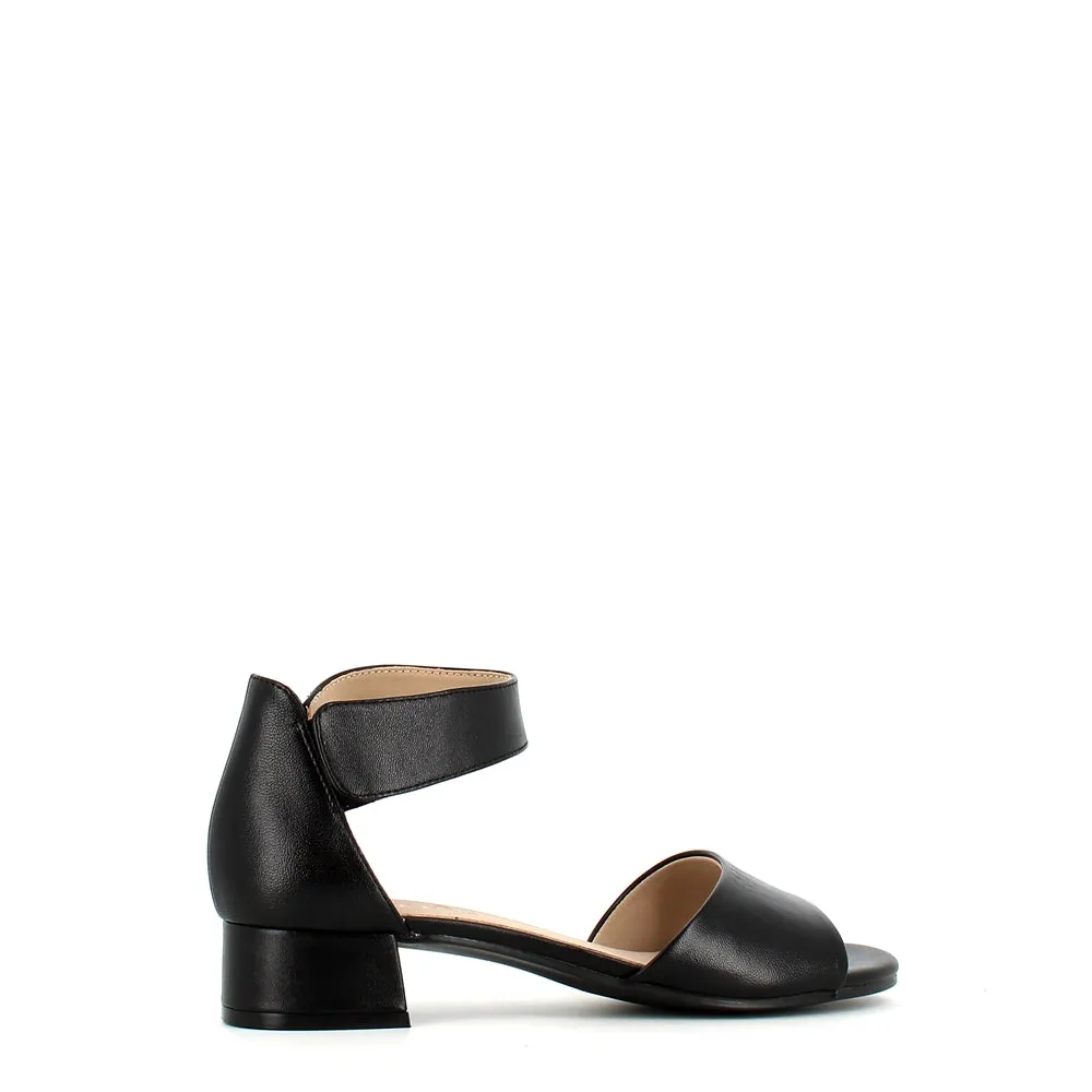 Caprice Ankle Strap Sandal Black
