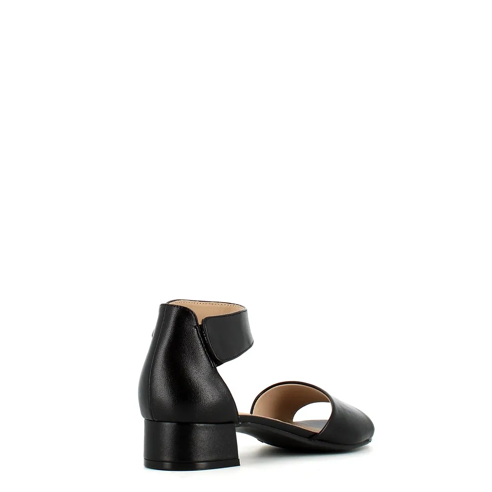 Caprice Ankle Strap Sandal Black