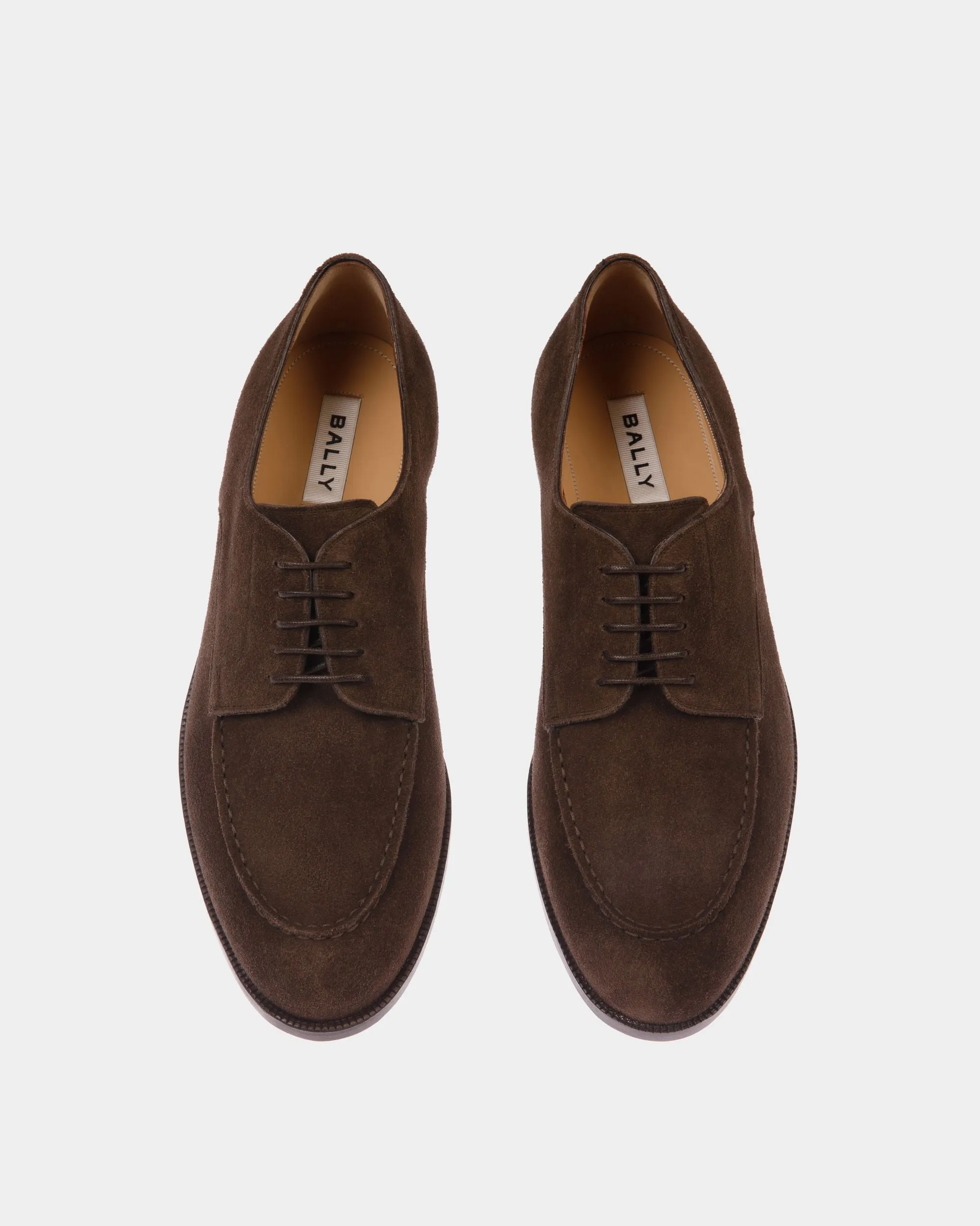 Carl Derby in Ebano Suede
