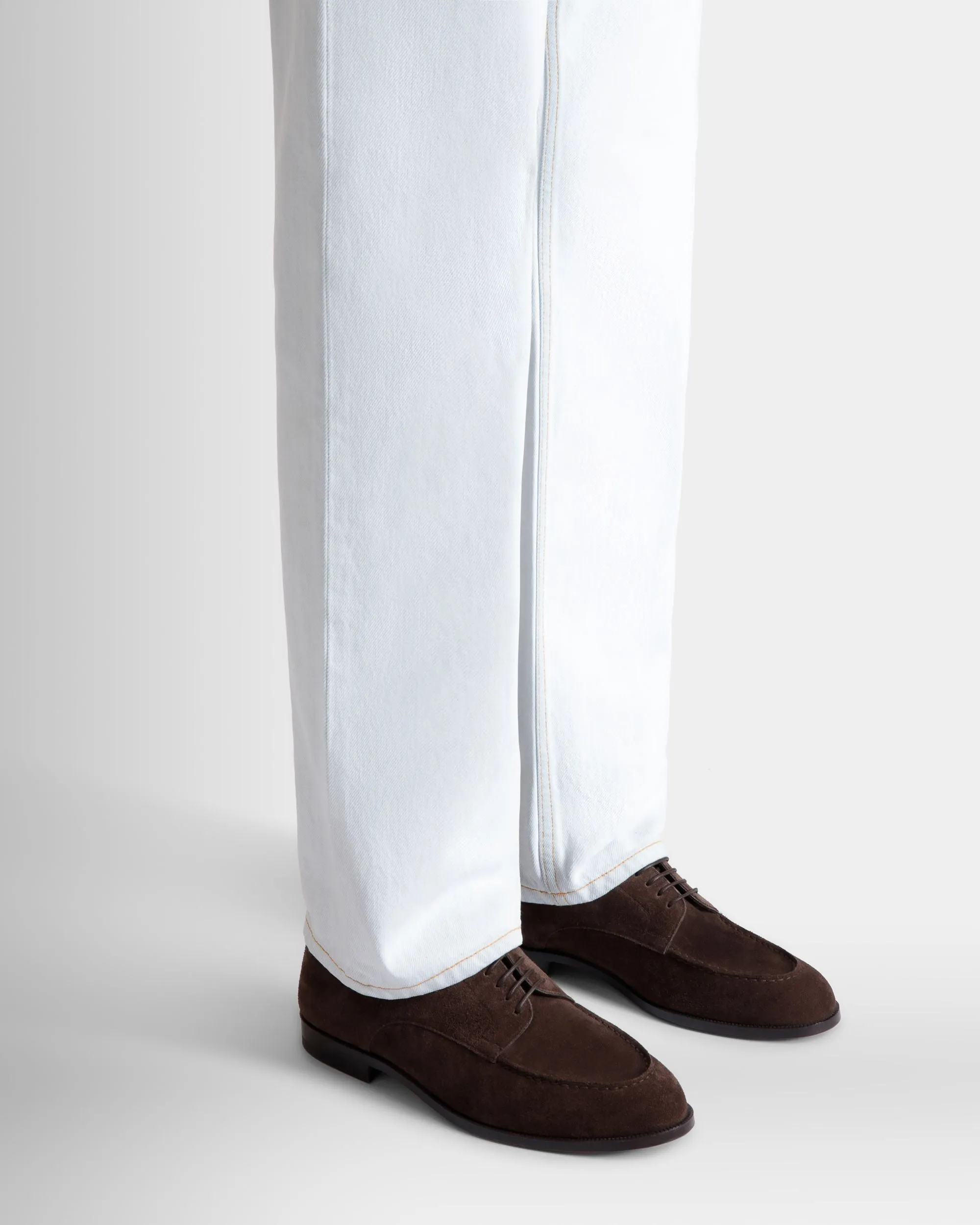 Carl Derby in Ebano Suede