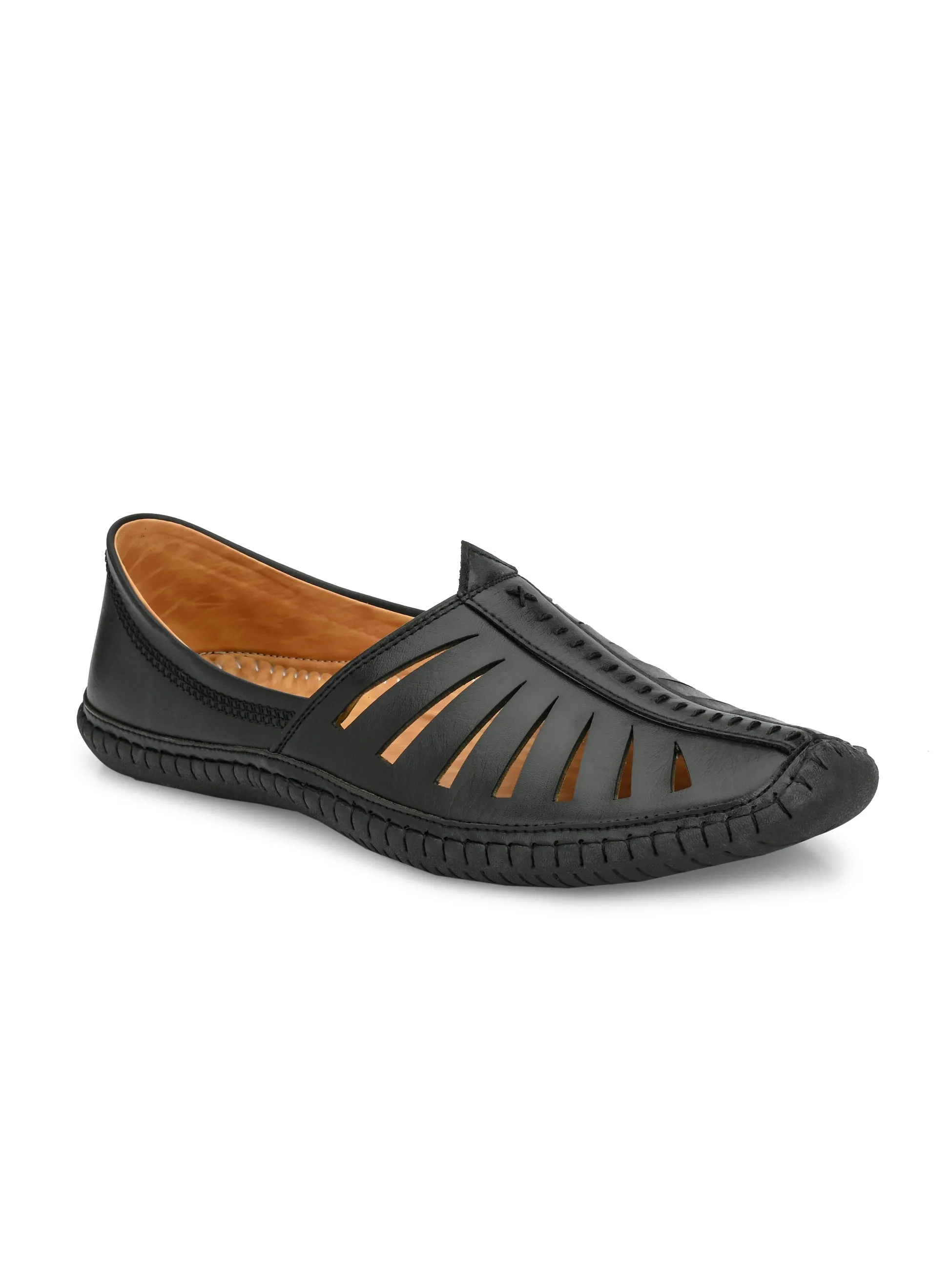CARLO ROMANO By Wasan Shoes Men's Vegan Leather Nagra shoes