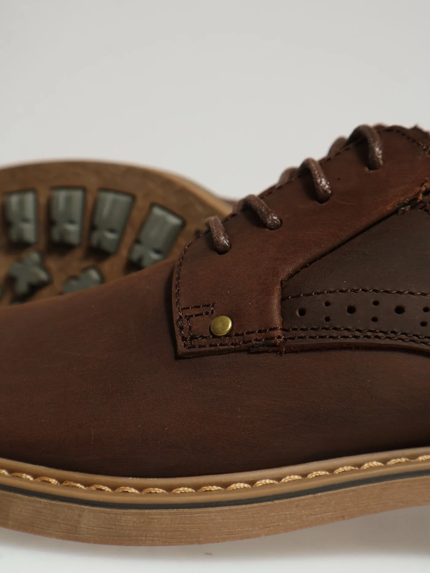 Casual Lace Up Derby - Chocolate