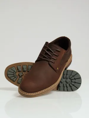 Casual Lace Up Derby - Chocolate