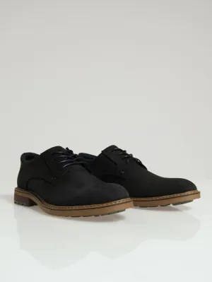Casual Lace Up Derby - Navy
