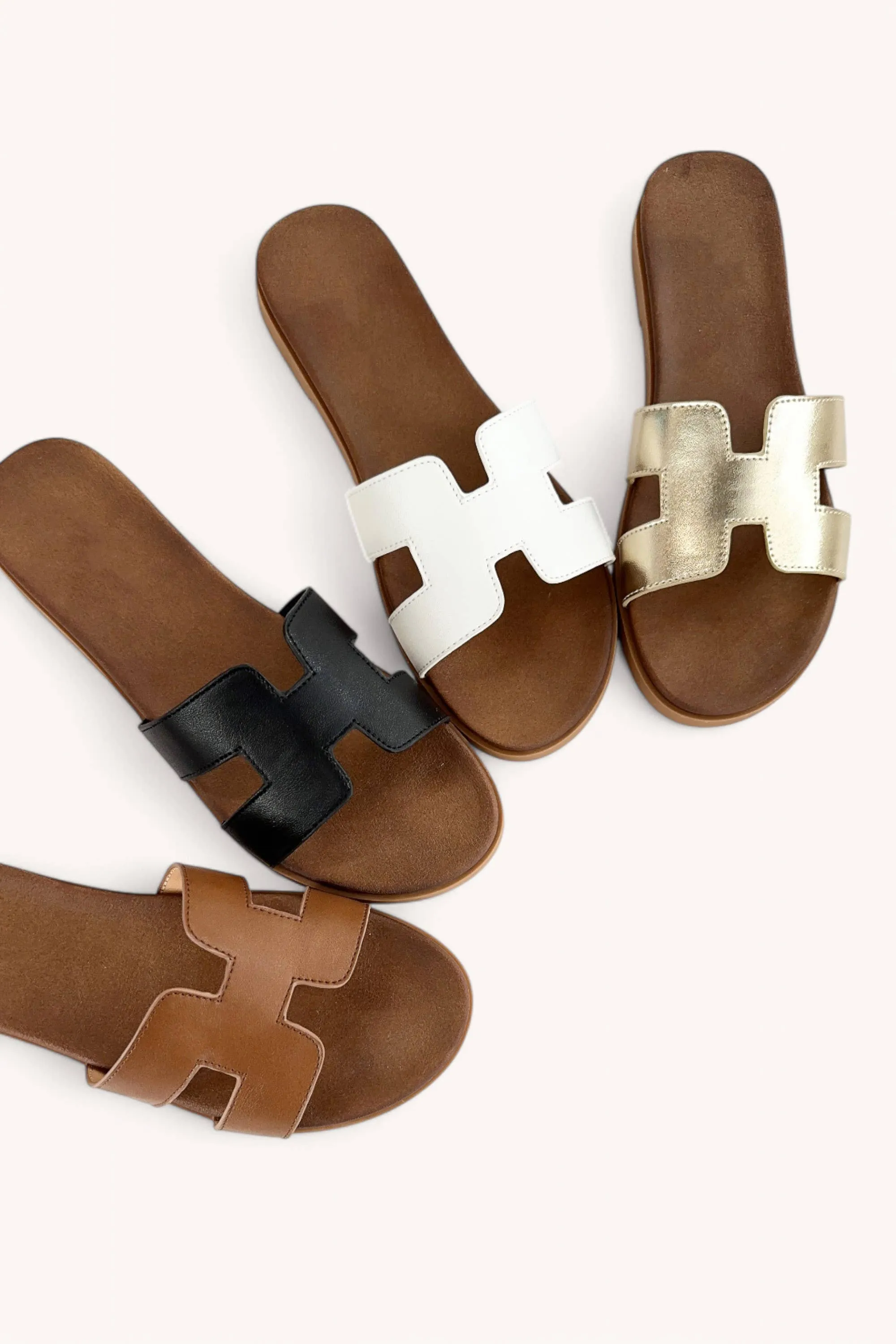 CCOCCI CUT-OUT DESIGN UPPER SLIP ON SANDALS
