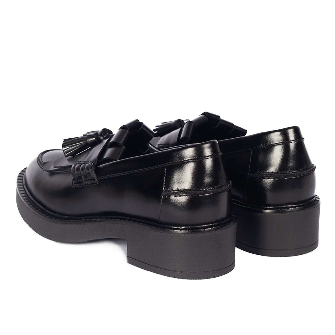 Chunky Penny Loafer mit Fransen- und Quastendetail