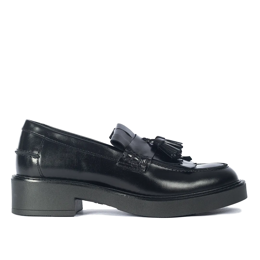 Chunky Penny Loafer mit Fransen- und Quastendetail