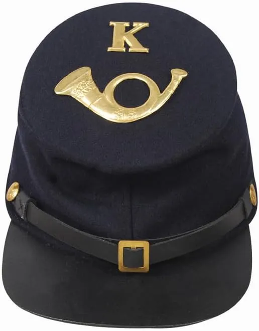 Civil War Forage Union K badge Men's Wool Kepi