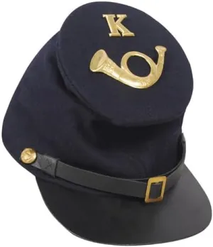 Civil War Forage Union K badge Men's Wool Kepi
