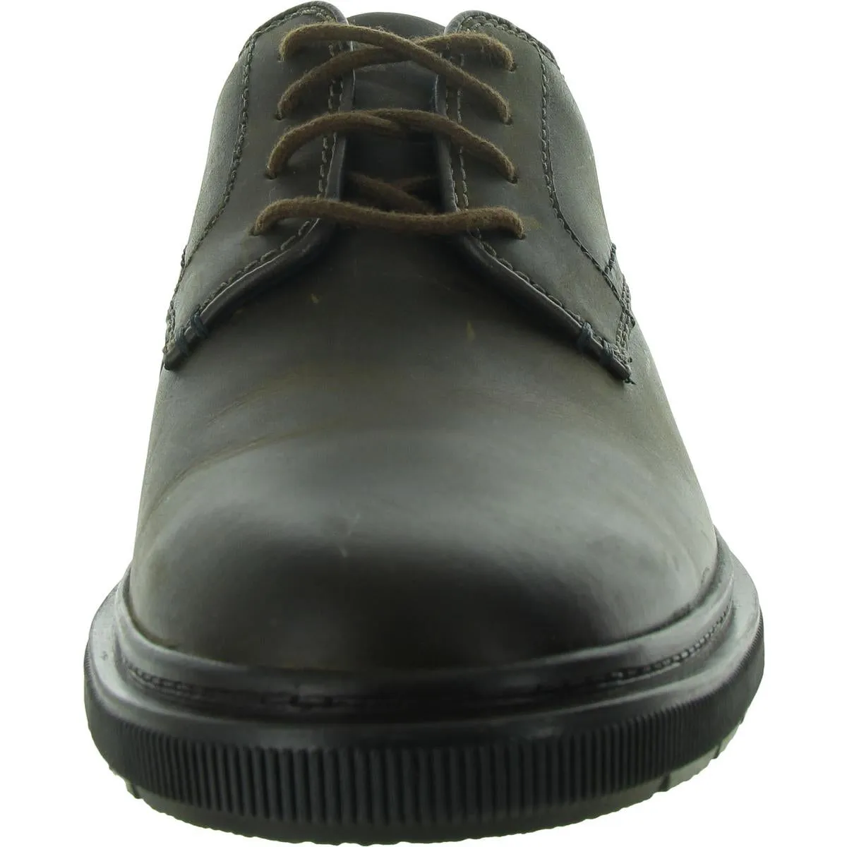 Clarks Mens Burchill Derby Leather Round Toe Derby Shoes