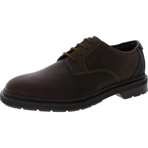 Clarks Mens Burchill Derby Leather Round Toe Derby Shoes