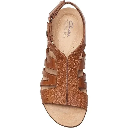 Clarks Women's April Belle Tan Leather 26177021
