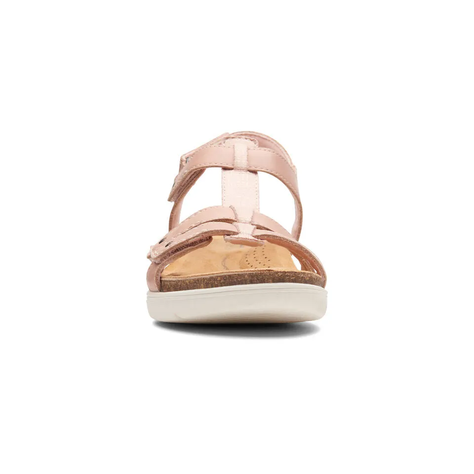Clarks Women's April Cove Blush | Dark Tan Leather