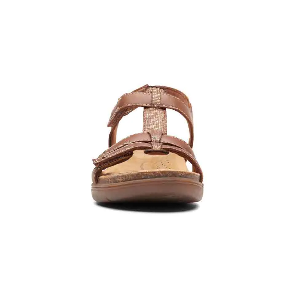 Clarks Women's April Cove Blush | Dark Tan Leather